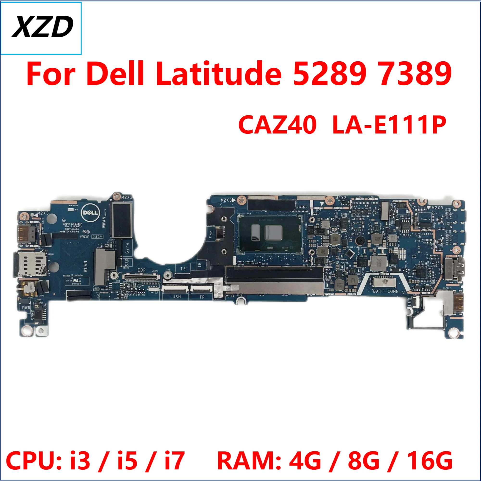  ƼƩ 5289 7389 Ʈ  LA-E111P κ, CPU: I3 I5 I7U RAM: 4GB, 8GB, 16GB 100% ׽Ʈ OK CAZ40